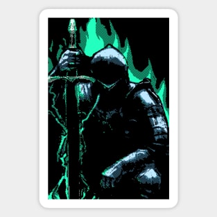 8bit templar knights art Magnet